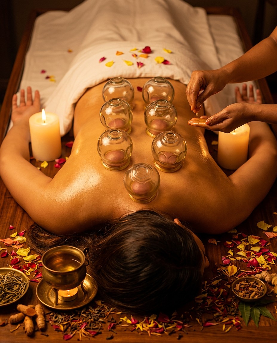 Cupping therapy treatment