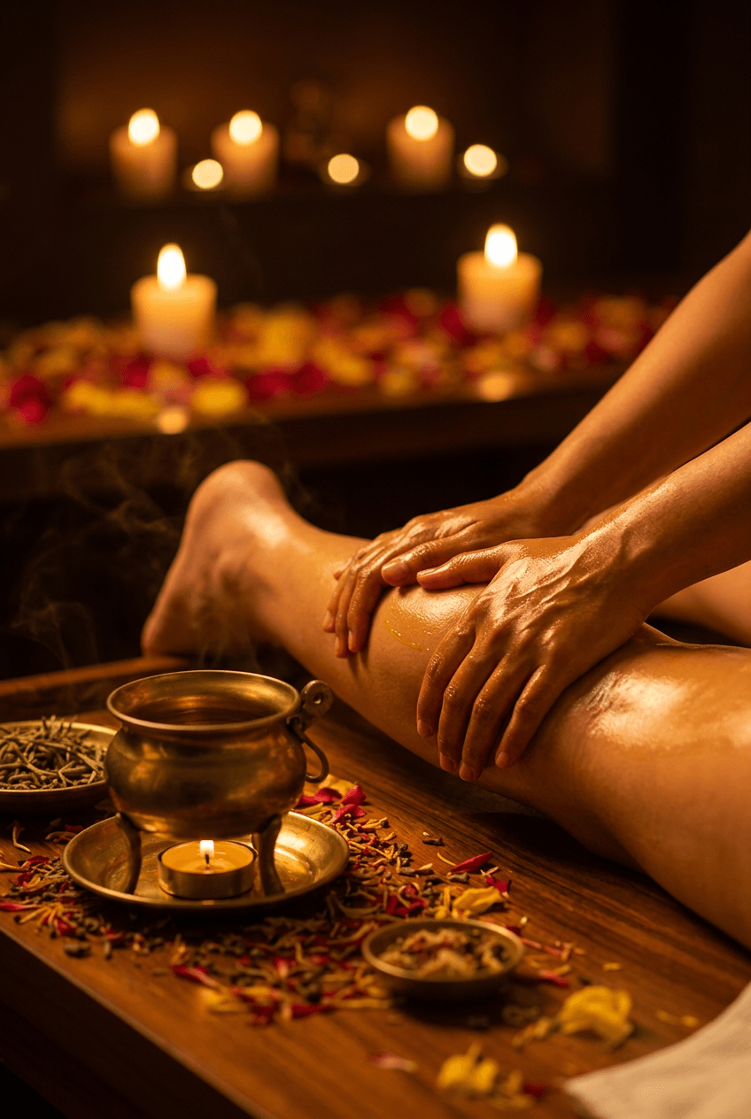 Fascia massage therapy session